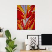 Georgia O'Keeffe - Abstraktion der Blume Poster (Heimbüro)