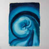 Georgia O'Keeffe - Blau I Poster (Vorne)
