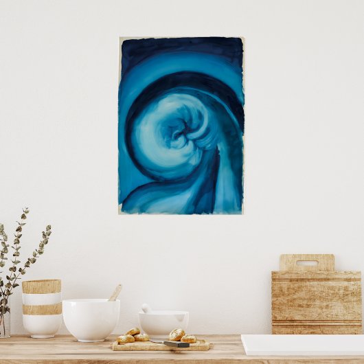 Georgia O'Keeffe - Blau I Poster (Küche)