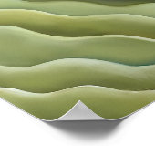 Georgia O'Keeffe - Blue and Green Music Poster (Ecke)