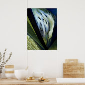 Georgia O'Keeffe - Blue and Green Music Poster (Küche)