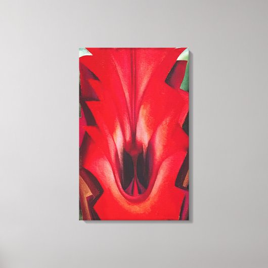 Georgia O'Keeffe - Inside Red Canna Leinwanddruck (Vorderseite)