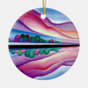 Georgia O'Keeffe, Lake George Reflection (1921) Keramik Ornament
