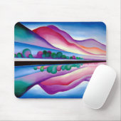 Georgia O'Keeffe, Lake George Reflection (1921) Mousepad (Mit Mouse)