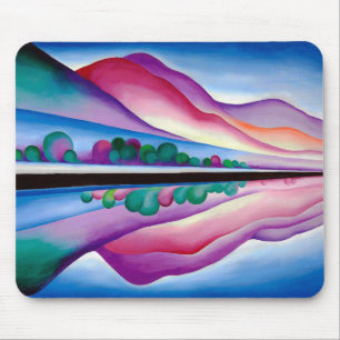 Georgia O'Keeffe, Lake George Reflection (1921) Mousepad