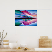 Georgia O'Keeffe, Lake George Reflection (1921) Poster (Küche)