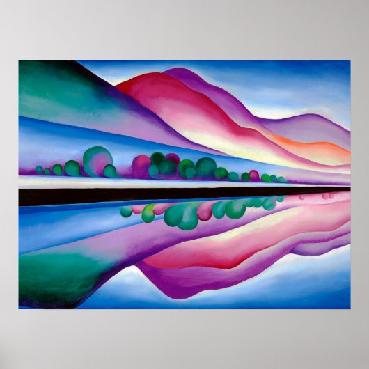 Georgia O'Keeffe, Lake George Reflection (1921) Poster (Vorne)