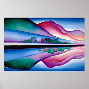 Georgia O'Keeffe, Lake George Reflection (1921) Poster