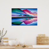 Georgia O'Keeffe, Lake George Reflection (1921) Poster (Küche)