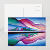 Georgia O'Keeffe, Lake George Reflection (1921) Postkarte (Vorne/Hinten)