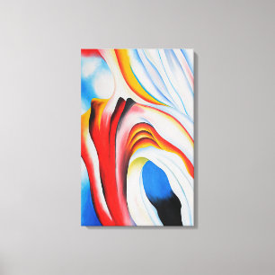 Georgia O'Keeffe - Musik Rosa und Blau Leinwanddruck