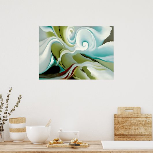 Georgia O'Keeffe - Naturform Poster (Küche)