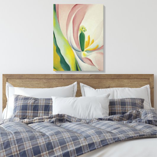Georgia O'Keeffe - Pink tulipe Leinwanddruck (Insitu (Schlafzimmer))