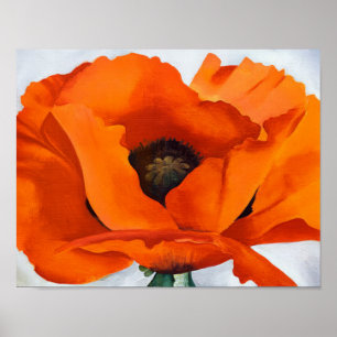 Georgia O'Keeffe -  Rote Mohnblume - 1927 Poster
