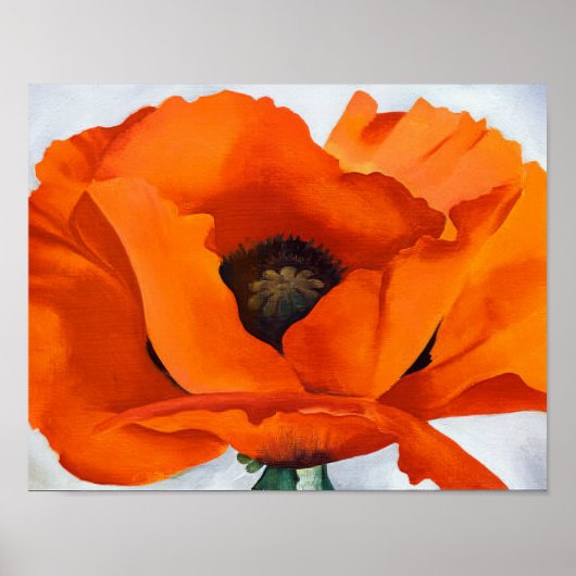 Georgia O'Keeffe -  Rote Mohnblume - 1927 Poster (Vorne)