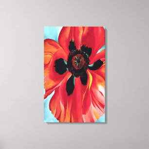 Georgia O'Keeffe - Roter Mohn VI Leinwanddruck