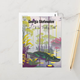 Georgia Okefenokee Land der zitternden Erde Postkarte
