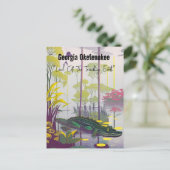 Georgia Okefenokee Land der zitternden Erde Postkarte (Stehend Vorderseite)