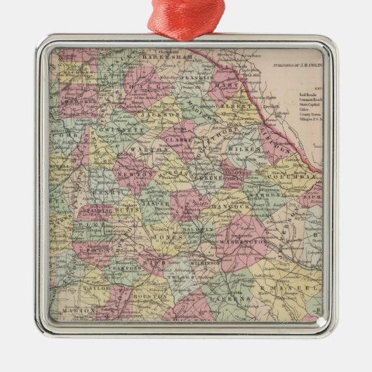 Georgia Ornament Aus Metall (Vorne)