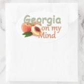 GEORGIA OVALER AUFKLEBER (Tasche)