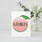 Georgia Peach Airbrush Postkarte (Stehend Vorderseite)