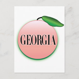 Georgia Peach Airbrush Postkarte