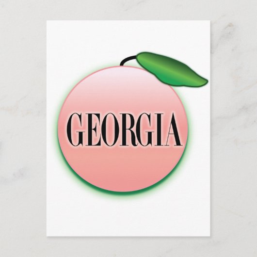 Georgia Peach Airbrush Postkarte (Vorderseite)