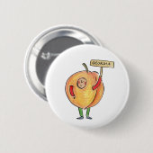 Georgia Peach Button (Vorne & Hinten)