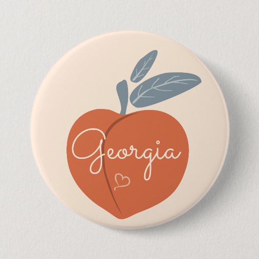 Georgia Peach Button (Vorderseite)