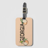 Georgia Peach Gepäckanhänger (Vorderseite Vertikal)
