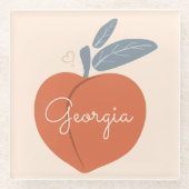 Georgia Peach Glasuntersetzer (Vorderseite)