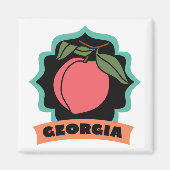 Georgia Peach-Logo Magnet (Vorne)
