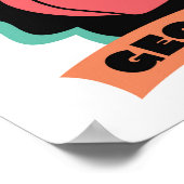Georgia Peach-Logo Poster (Ecke)