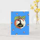 Georgia Peach Note Card Karte (Gelbe Blume)