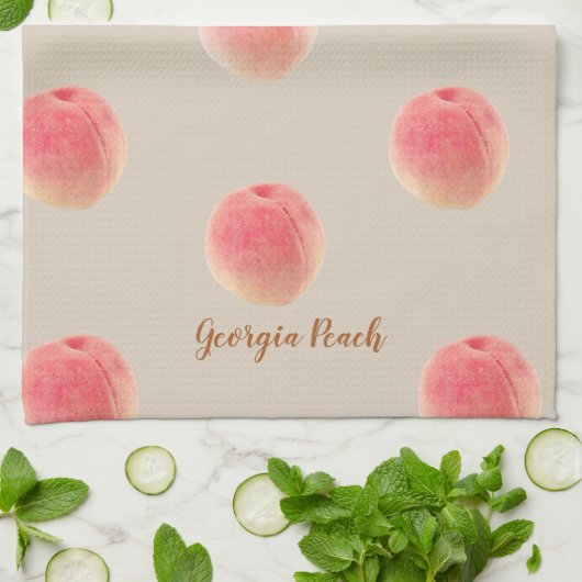 Georgia Peach Pattern Kitchen Towels  Geschirrtuch (Gefaltet)