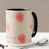 Georgia Peach Pattern Mug Tasse