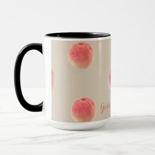 Georgia Peach Pattern Mug Tasse (Links)