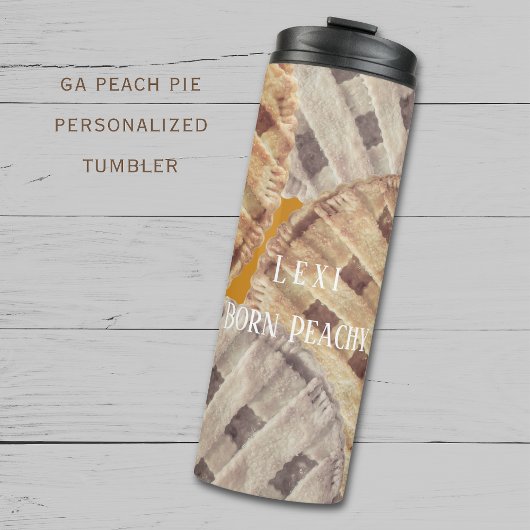Georgia Peach Pie Custom Thermal Tumbler Thermosbecher