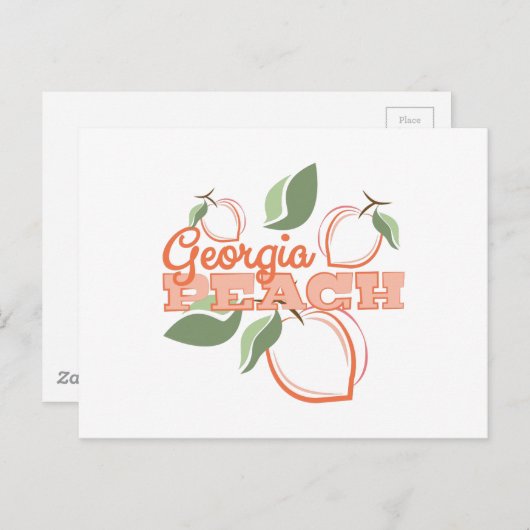 Georgia Peach Postkarte (Vorne/Hinten)
