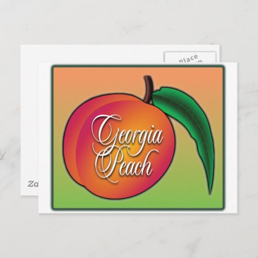 Georgia Peach Postkarte (Vorne/Hinten)
