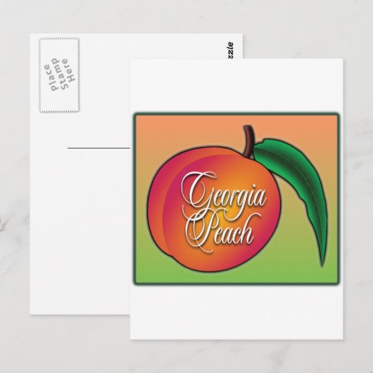 Georgia Peach Postkarte (Vorne/Hinten)