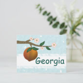 Georgia Peach Postkarte (Stehend Vorderseite)