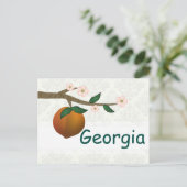 Georgia Peach Postkarte (Stehend Vorderseite)