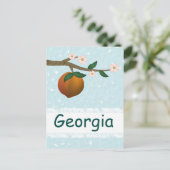 Georgia Peach Postkarte (Stehend Vorderseite)