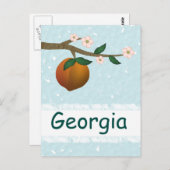 Georgia Peach Postkarte (Vorne/Hinten)