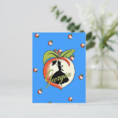 Georgia Peach Postkarte (Stehend Vorderseite)