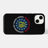 GEORGIA PEACH STAAT FLAG iPhone HÜLLE (Rückseite (Horizontal))