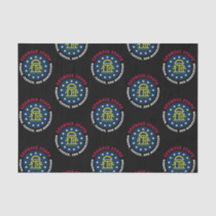 GEORGIA PEACH STAAT FLAG SEIDENPAPIER