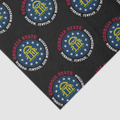 GEORGIA PEACH STAAT FLAG SEIDENPAPIER (Ausschnitt)