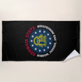 GEORGIA PEACH STAAT FLAG STRANDTUCH (Vorderseite)